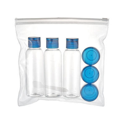 Airplane Size Empty Jar PET Material Travel Kit for Personal Care and Skin Care Needs