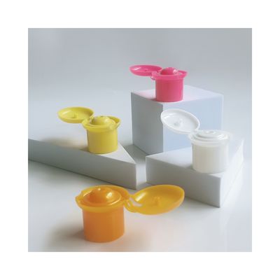 Non Spill Flip Top Cap for Bottle 24mm 28mm Round Cylindrical and Smooth Plastic