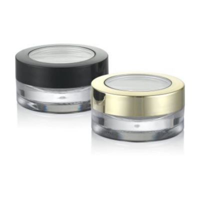 Plastic Cap Material 5ml 10ml Luxury Cream Jar with UV Coating and Plastic Type