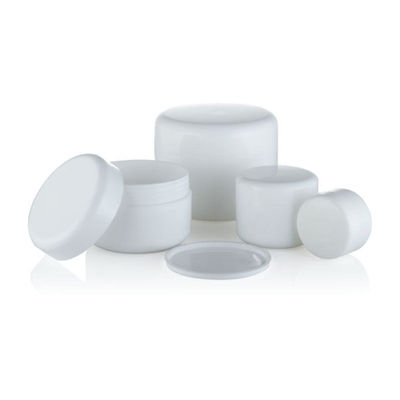 SKIN CARE Refillable White PP Cream Jar 20g 50g 100g 250g with Lid Plastic Type