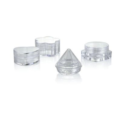 PS Material Round Shape 4ml Empty Cosmetic Container for Eyeshadow and Eye Cream