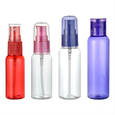 Professional OEM 30ml 40ml 50ml 60ml PET Plastic Bottles with Pump Sprayer Flip Top Cap