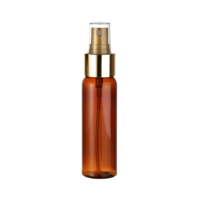 Personal Care 60ml PET Plastic Amber Bottle with Refillable Sprayer Trigger